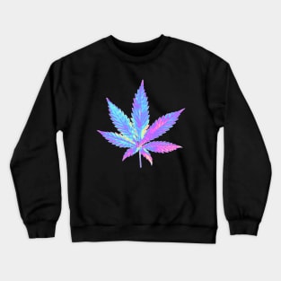 Holographic Weed Crewneck Sweatshirt